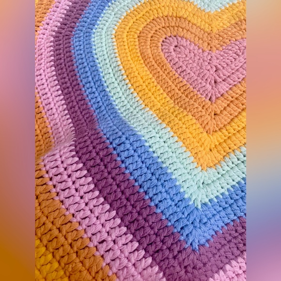 Crochet heart knit sweater!! 💘💘💘 - Picture 8 of 10